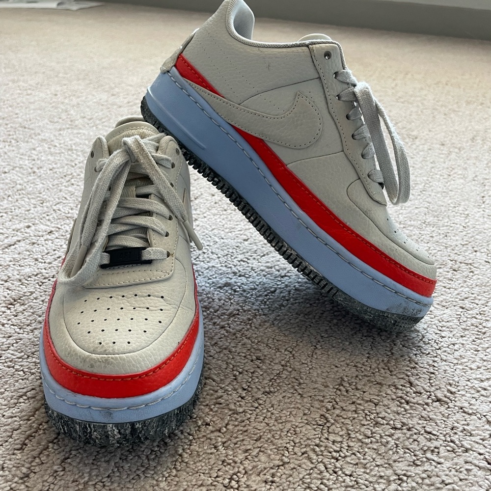 Nike Air Force 1 jester xx orange ice blue size 8